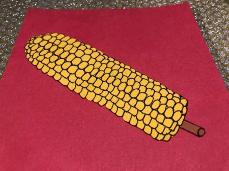 "I Like You Elote" Multi-occasion Greeting Card - glue skewer and ear of corn onto the card