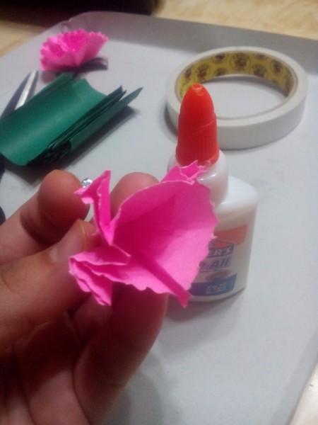 Paper Carnation Wreath