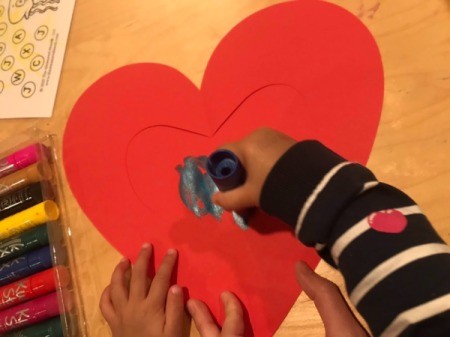 "I Love You" Toddler Artwork - child painting