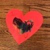 "I Love You" Toddler Artwork - finished solid card