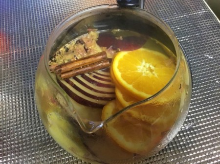 Fruity Rose Tea steeping