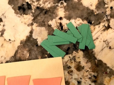 Carrot Counting Activity for Toddlers - cut into smaller pieces