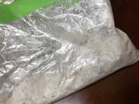 bag with flour for chicken