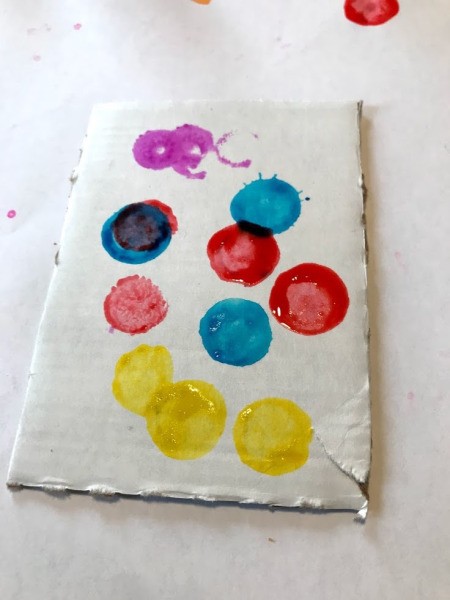 Making a Hanging Air Plant Frame - finished marking - allow to dry