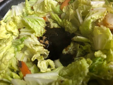 sauce added to Stir Fry