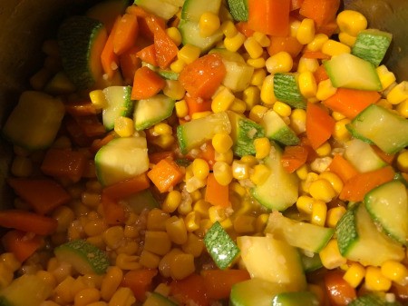 corn added to Stew