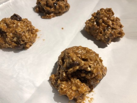 cookies on parchment paper