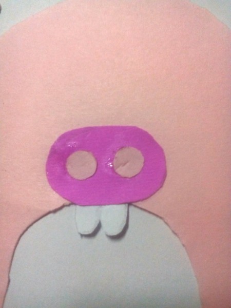 Recycled Animal Face Pencil Case - glue on the nose