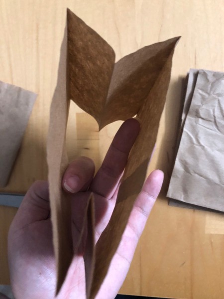 Recycled Paper Bag Doodle or Sticker Book - open up the pieces of the bag and and cut into individual pages