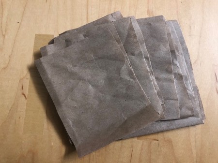 Recycled Paper Bag Doodle or Sticker Book - pages