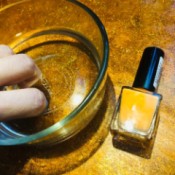 Using a vinegar soak before applying nail polish.