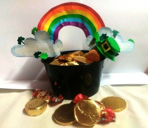 Pot of Golden Treats - candy filled pot of gold