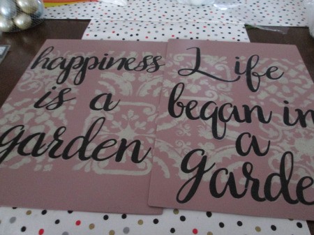 Painting Decorative Indoor/Outdoor Signs - two different signs