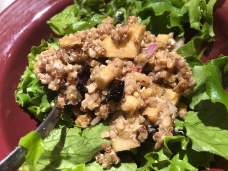 mixed salad on lettuce