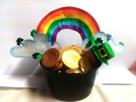 Pot of Golden Treats - ready to share on St. Patrick's Day