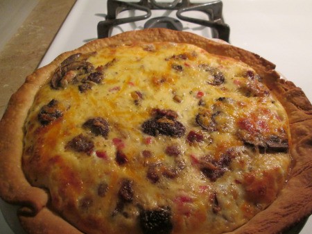 Sausage and Tomato Quiche finished