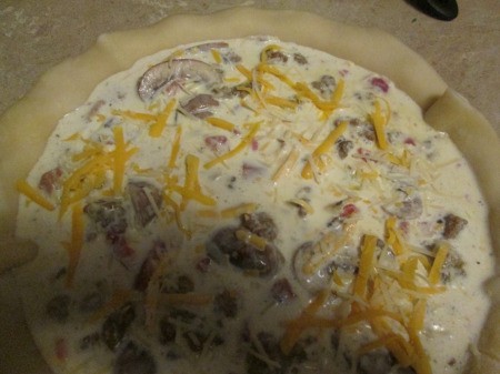 Sausage and Tomato Quiche