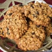 Oatmeal Raisin Cookies on plate