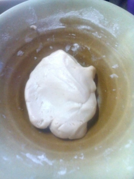 Glutinous Rice Ball dough in bowl