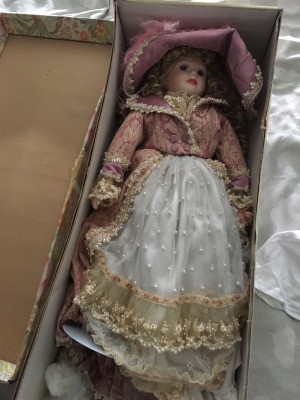 Value of a Knightbridge Porcelain Doll  - doll in box