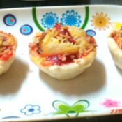 Sardine Pizza Cups on plate