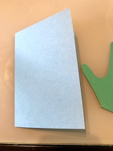 #1 Dad Birthday Card - fold construction paper in half