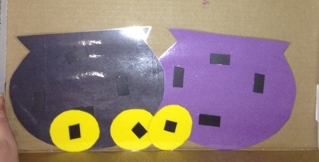 Pot of Gold Fridge Decor  - cut magnet strips and hot glue to the pots and coins