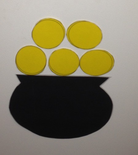 Pot of Gold Fridge Decor - plain  coins