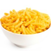 Bowl of mac n cheese.