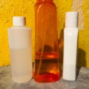 3-Step DIY Hair Treatment - three supply bottles