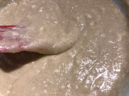 mixing wet with dry ingredients