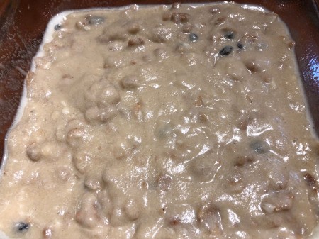 Breakfast Cereal Coffee Cake ready to bake