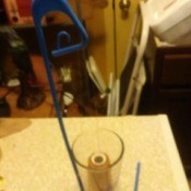 Homemade Thread Cone Holder - finished thread cone holder