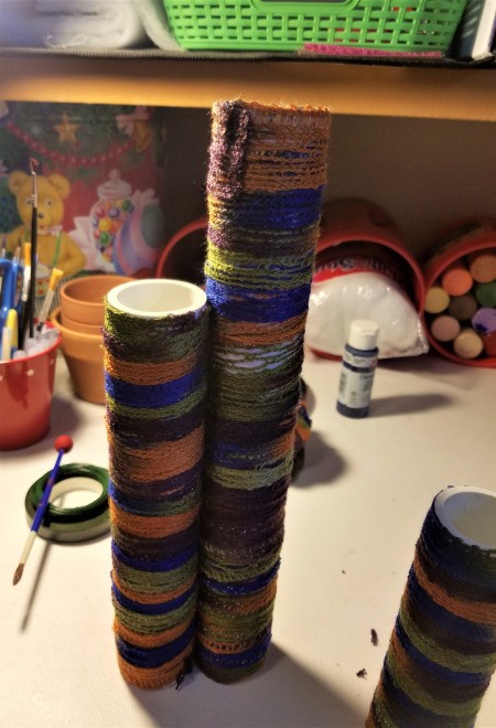 Four Tier Votive Candle Holder - begin glueing together