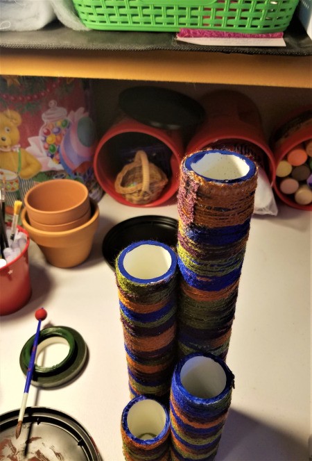 Four Tier Votive Candle Holder - all four pieces glued together