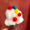 Making Paper Ice Cream Cones - finished play cone with pom pom sprinkles