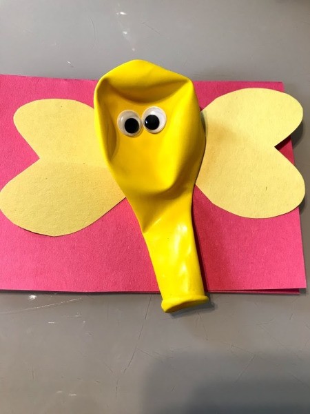 You Blow Me Away Card - add eyes and a greeting