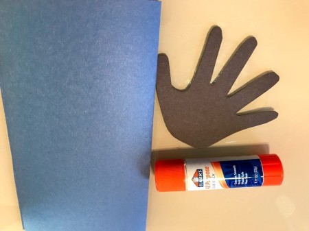 Penguin Handprint Card - cut out the handprint