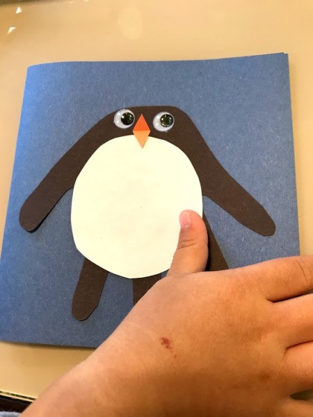 Making a Penguin Handprint Card | ThriftyFun