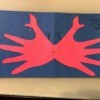 Crab Handprint Card - add message