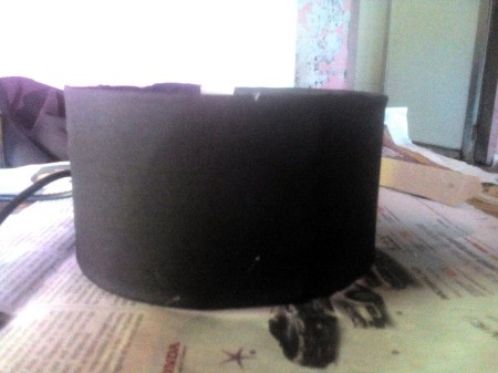 Making an Egyptian Headdress - wrap with black fabric