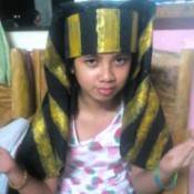 Making an Egyptian Headdress - done