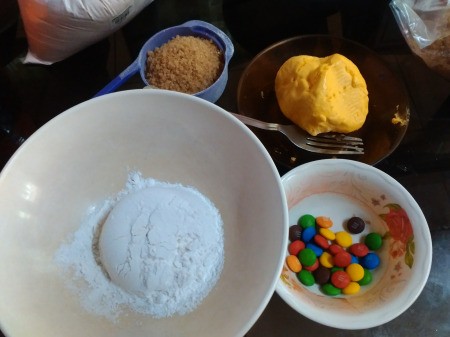 M&M Rainbow Cookies