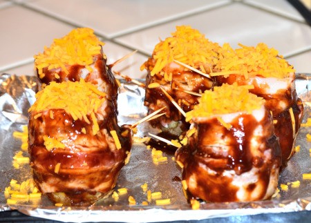 Volcano Potatoes ready to bake