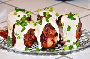 Volcano Potatoes on plate