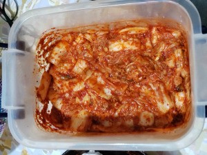 Filipino Style Mak Kimchi in container