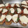 Grilled Caprese Toast on baking tray