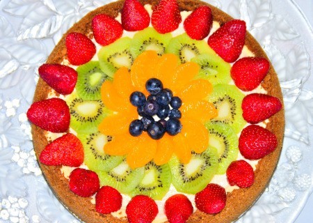 fruit decorated Cheesecake