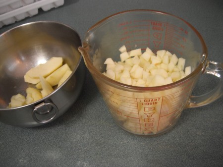 cut & chopped Apples