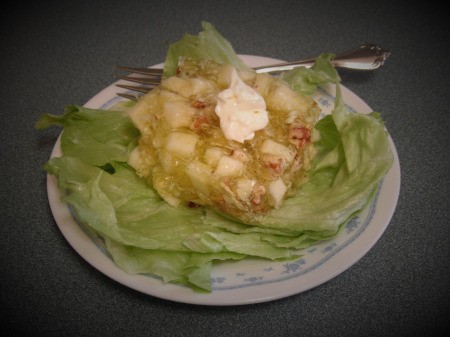 cabbage Salad on lettuce